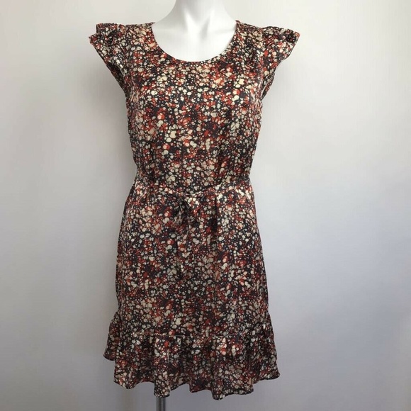 Tulle Dresses & Skirts - Tulle Anthropologie Sheath Dress Ruffle Hem Sz M